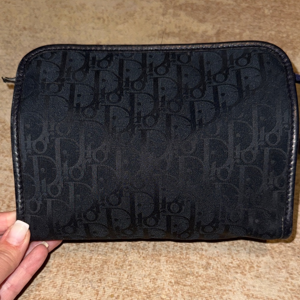 Dior Monogram Navy Toiletry Bag